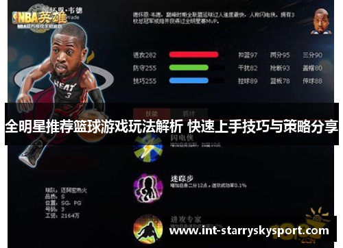 全明星推荐篮球游戏玩法解析 快速上手技巧与策略分享